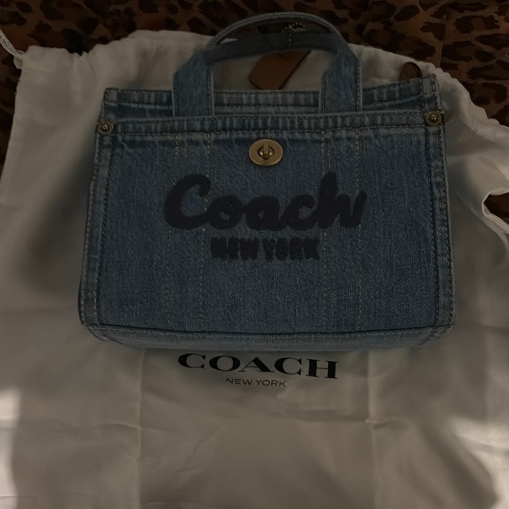 Coach Small Denim Cargo Tote